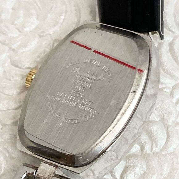 Gruen Precision Diamond Accented Dial Tonneau Case Watch with Stretch Band - Picture 12 of 12